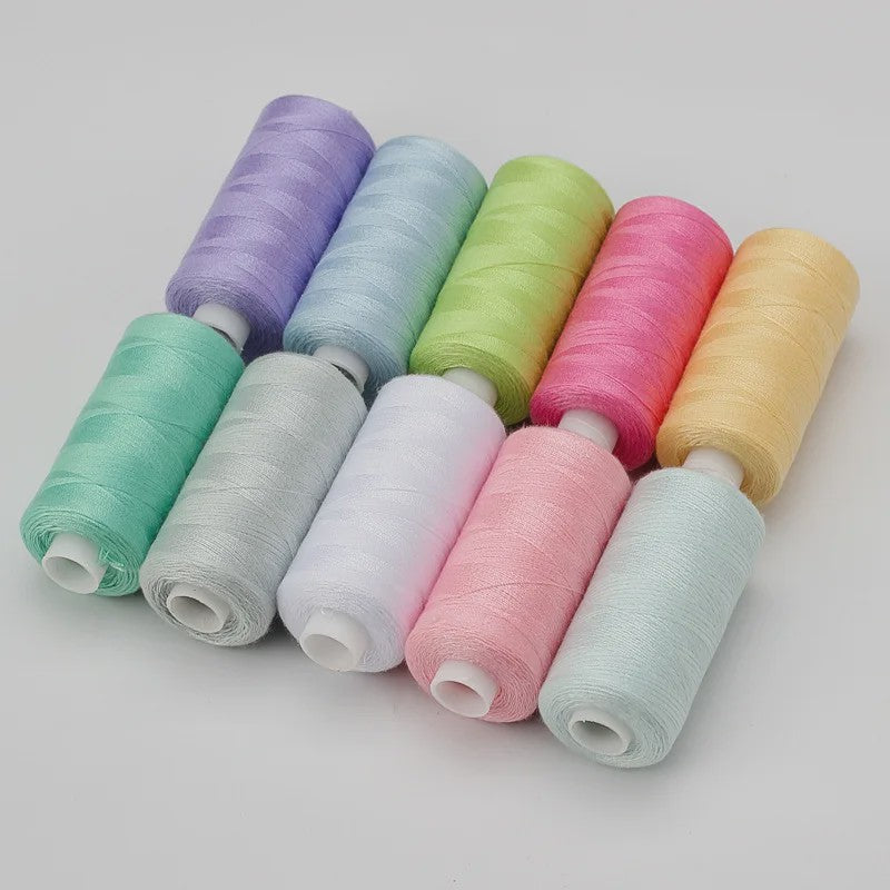 10 Rollen Polyester Naaigaren 402 - 400 Yards - Voor Hand & Machine