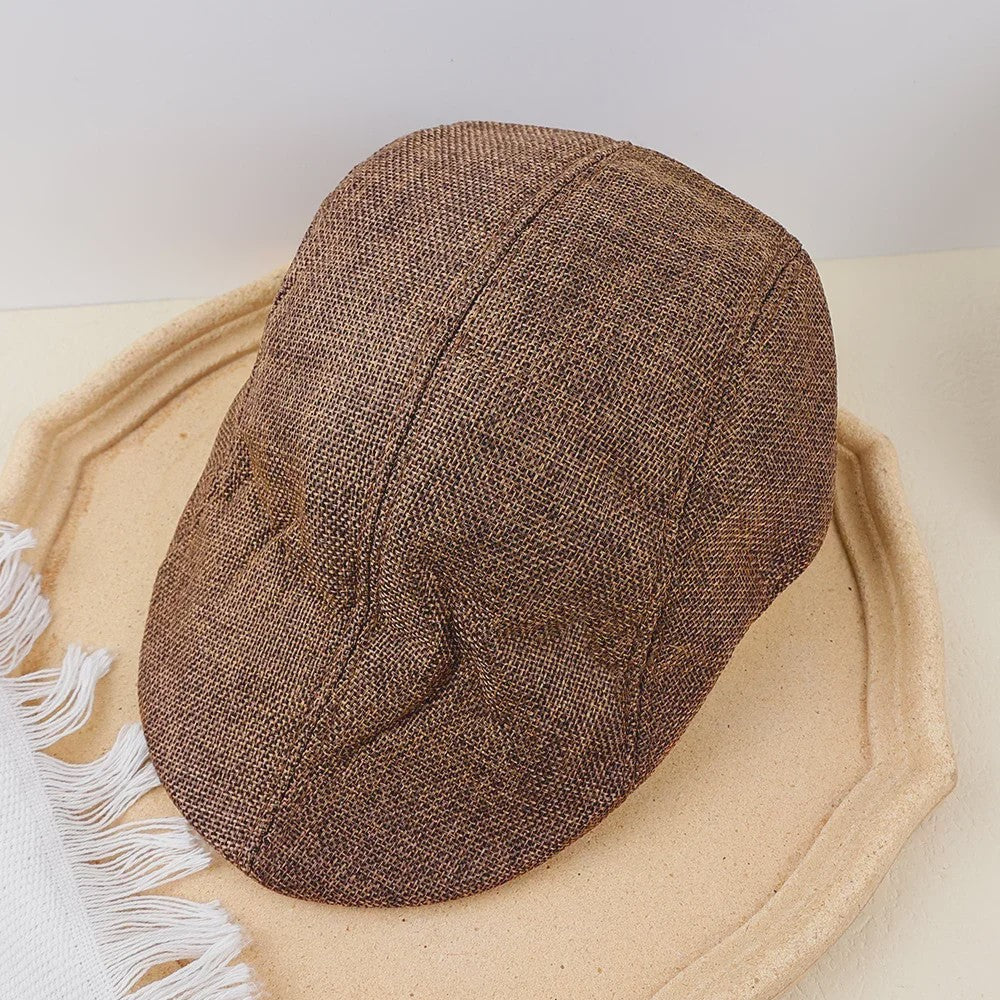 Stijlvolle Britse Baret Pet voor Heren - Retro Painter Cap voor Lente & Zomer