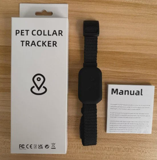 Pet GPS Tracker Halsband - Anti-Verlies Tracker voor Hond & Kat met Apple Find My