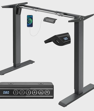 Elektrisch Verstelbaar Bureau Frame met Geheugenfunctie en USB-poort - Sta-bureau