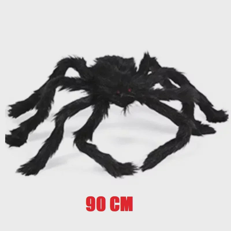 Enorme Pluche Spin Halloween Decoratie - 30cm tot 200cm