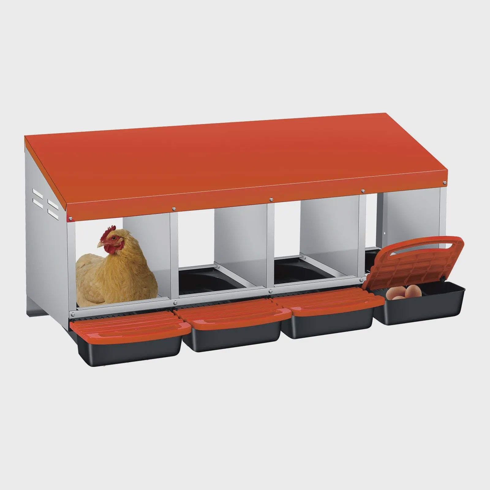 Automatische Nestkast voor Kippen - Wandmontage & Vrijstaand met Eierverzameling