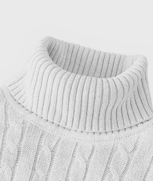 Heren Gebreide Coltrui - Slim Fit Pullover voor Herfst & Winter