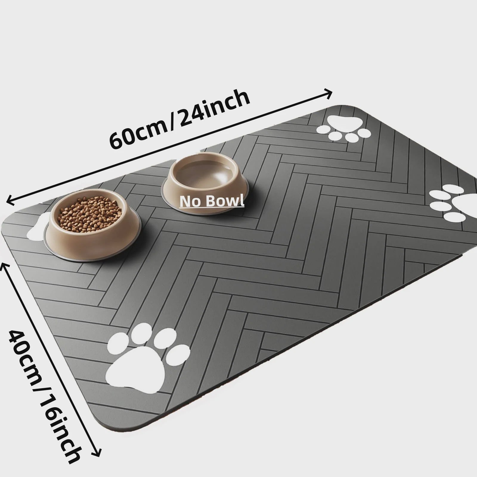 Absorberende Voer- en Waterbak Mat voor Hond en Kat - Waterdicht & Sneldrogend