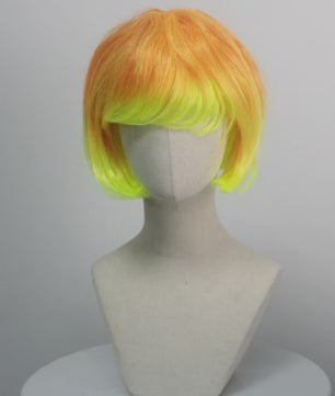 Stijlvolle Gradient Bob Pruik met Pony - Synthetisch Haar voor Cosplay & Feest