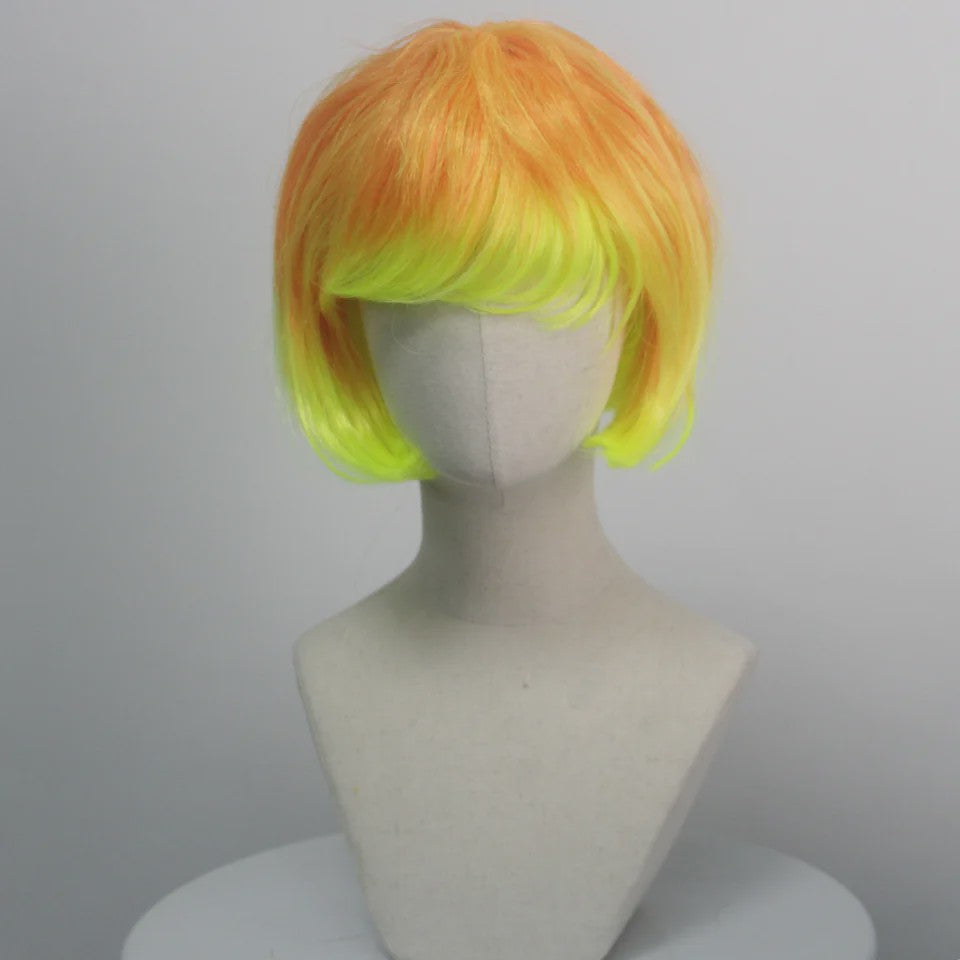 Stijlvolle Gradient Bob Pruik met Pony - Synthetisch Haar voor Cosplay & Feest