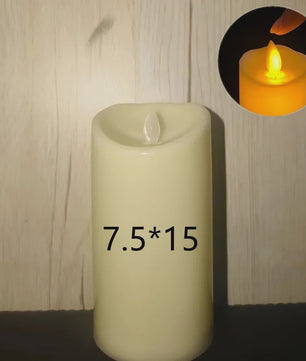 Set van 1-10 LED Kaarsen met Flakkerend Vlam Effect - Flameless Kaarsen voor Feestelijke Decoratie