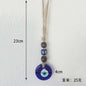 Blauw Turks Oog Hanger met Touw - Decoratie voor Auto, Muur & Huis