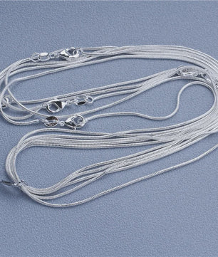 925 Sterling Zilveren Kettingen: Rolo, Figaro & Meer (16-30 Inch)