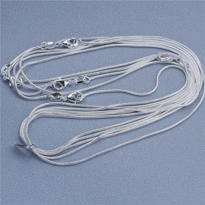 925 Sterling Zilveren Kettingen: Rolo, Figaro & Meer (16-30 Inch)
