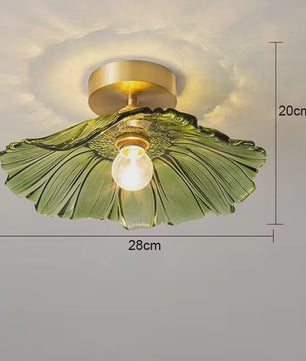 Vintage Bloemen Glazen Hanglamp - Sfeervolle Decoratie voor Woonkamer & Slaapkamer
