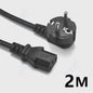 EU Power Kabel IEC C13 Verlengsnoer - 1.2m, 1.5m, 2m, 3m - Voor PC, TV, Monitor, Laptop