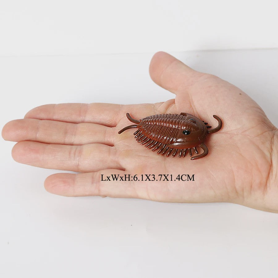 Educatieve Prehistorische Zeedieren Figuren Set: Baculite, Opabinia, Krab & Meer