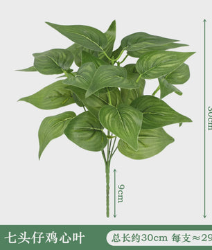 Zijden Schildpadblad Plantenbladeren - Kunstmatige Dieffenbough Decoratie voor Woonkamer