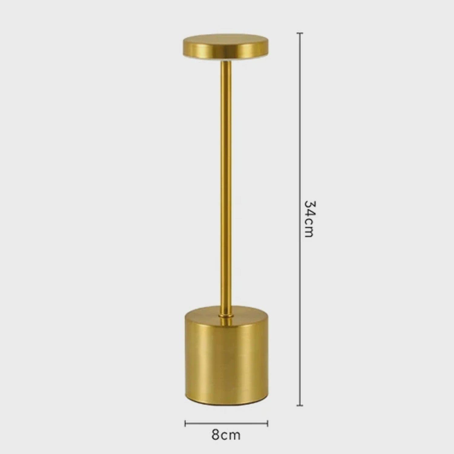 Draadloze LED Tafellamp met Touch Bediening - Oplaadbaar, 3 Kleuren, Dimbaar - Sfeerverlichting