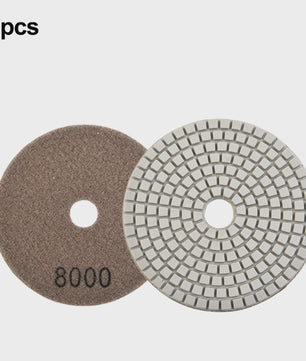 4-Inch Diamant Polijstschijven Set (30-10000 Grit) voor Nat/Droog Gebruik - Steen, Beton, Marmer