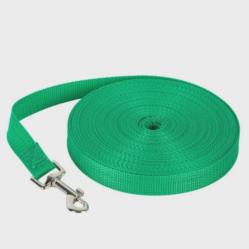 Lange Hondentrainingslijn Nylon - 1.2M tot 30M - Duurzaam & Veilig