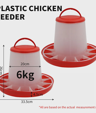 Automatische Kipvoerbak - Verschillende Maten (1.5-12kg) voor Pluimvee