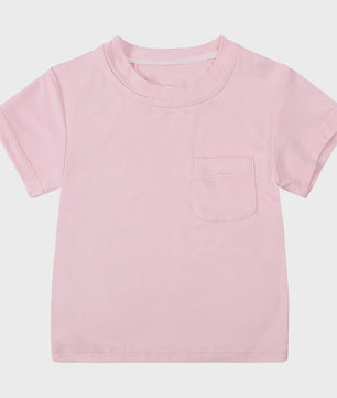 Zomer T-shirt Bamboe Vezel voor Baby Jongens & Meisjes - Kortmouw, Ronde Hals