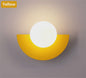 Moderne Wandlamp met Ronde Kunststof Kap - Sfeervolle Verlichting voor Slaapkamer & Corridor
