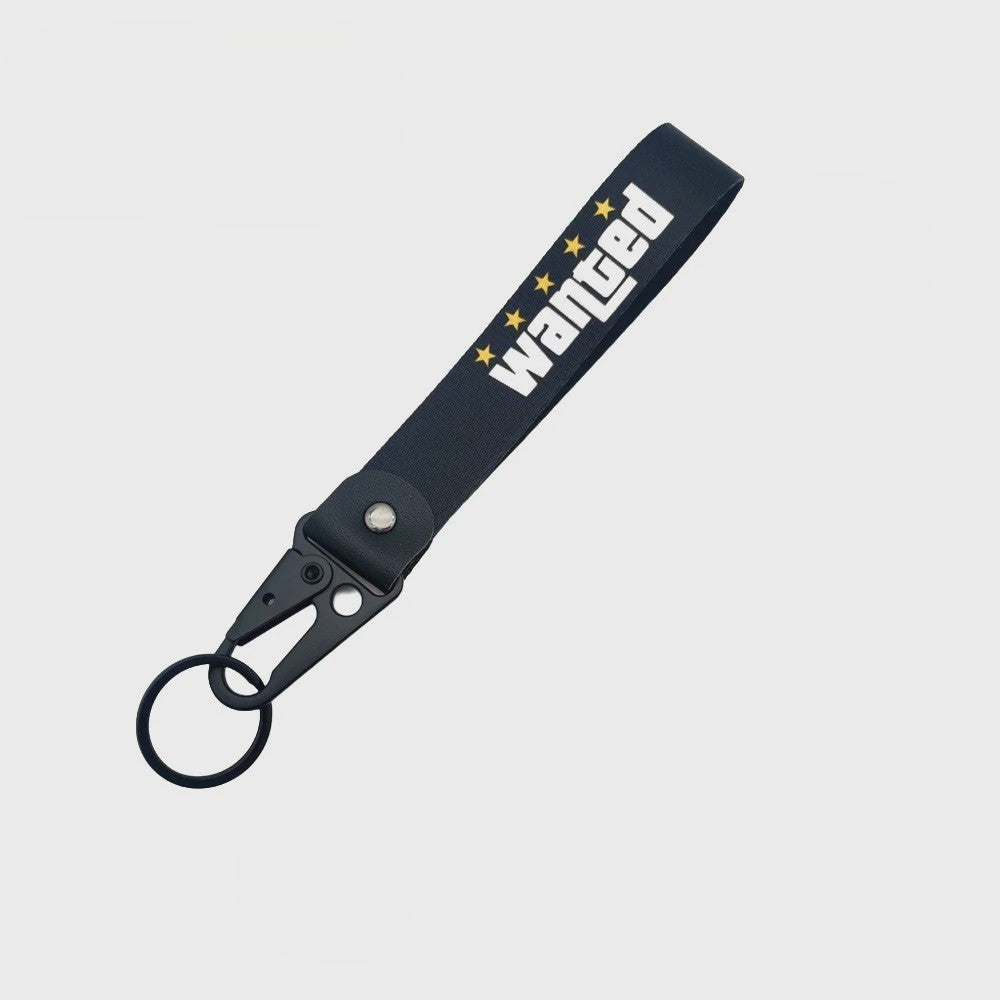 Stoere Nylon Keycord Lanyard met Karabijnhaak - Perfect voor Auto, Motor & Game Fans