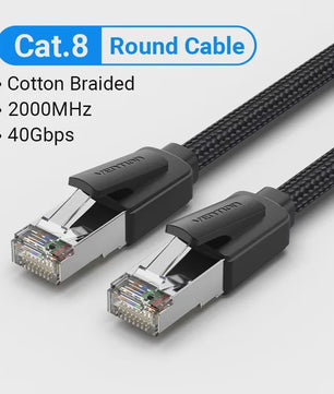 Vention Cat8 Ethernet Kabel SFTP 40Gbps 2000MHz - Razendsnel Internet & Gaming