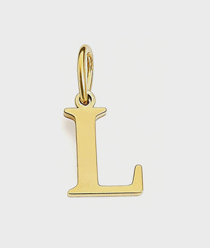 Gouden Initiaal Bedel - Roestvrij Staal - DIY Ketting Bedeltje A-Z