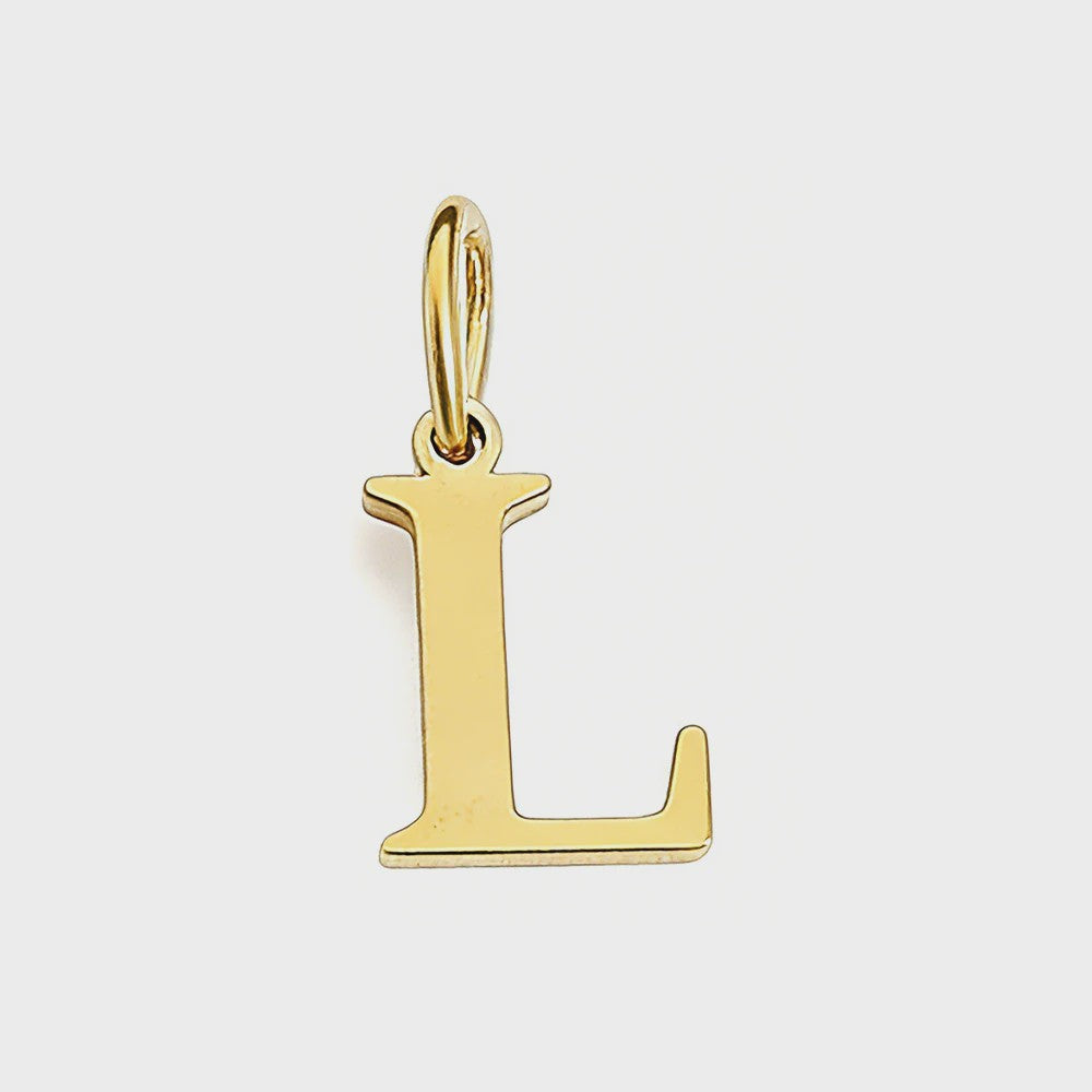 Gouden Initiaal Bedel - Roestvrij Staal - DIY Ketting Bedeltje A-Z