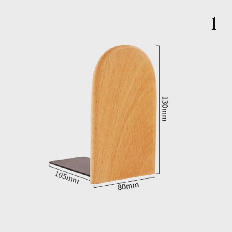 Stijlvolle Houten Boekensteunen - Bureau Organizer & Boekhouder voor Thuis en Kantoor