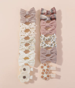 20-delige Set Schattige Kinder Haarclips met Strikjes - Leuke Babymutsjes en Haaraccessoires