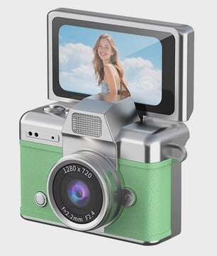 Ourlife Mini Retro Digitale Camera met 1.47 Inch Flip Screen & Sleutelhanger