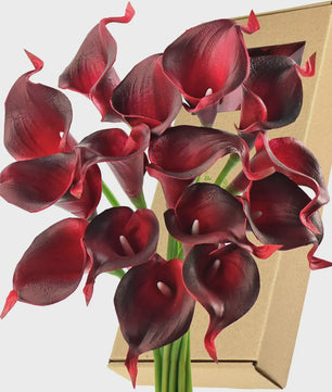 Real Touch Kunst Calla Lelies - Bruidsboeket & Bloemstukken (15 stuks)