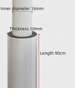 Zelfklevende Schuim Pijpisolatie met Aluminiumfolie - 16-60mm