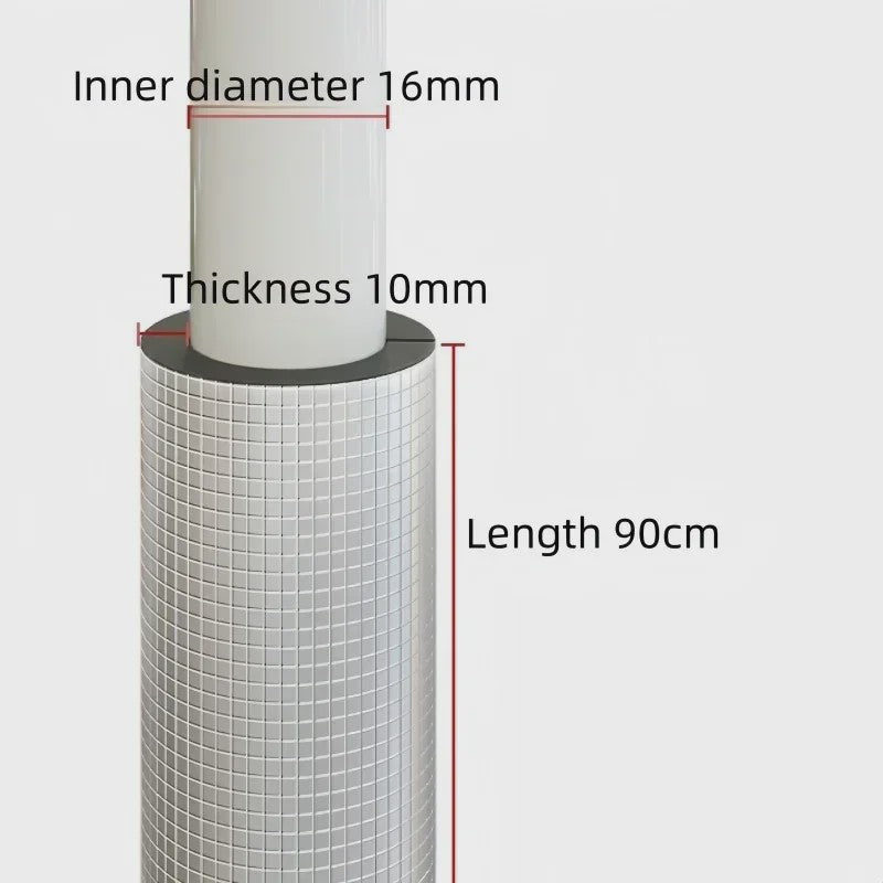Zelfklevende Schuim Pijpisolatie met Aluminiumfolie - 16-60mm