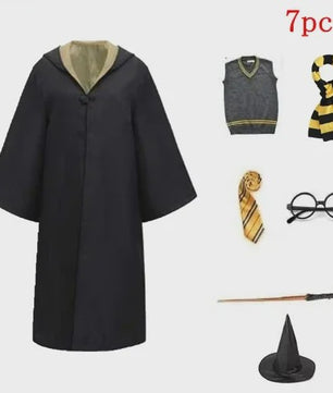 Harry Potter Cosplay Kostuum Set - Volwassenen & Kinderen - Gryffindor & Slytherin