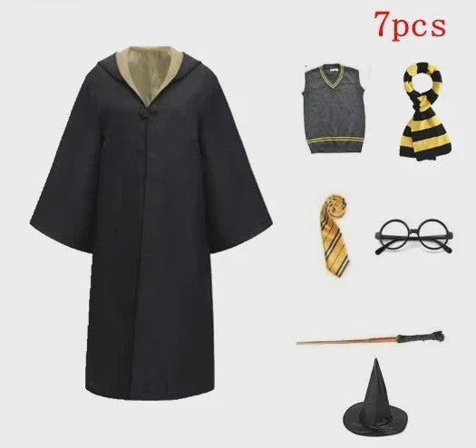 Harry Potter Cosplay Kostuum Set - Volwassenen & Kinderen - Gryffindor & Slytherin