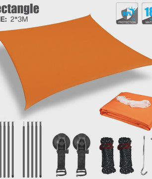 Waterdichte Luifel voor Camper, Caravan & Auto met UV-bescherming en Aluminium Stokken
