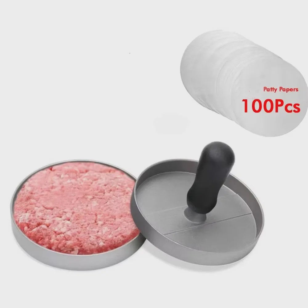 Aluminium Burgerpers voor Perfecte Hamburgers - Ideaal voor BBQ & Keuken
