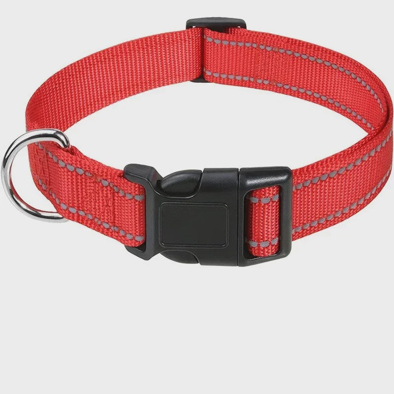 Reflecterende Hondenhalsband - Verstelbaar Nylon, Veilig en Duurzaam