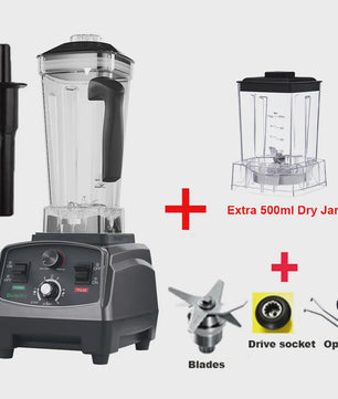 BioloMix 2200W Krachtige Blender met Timer & 2L BPA-vrije Kan - Heavy Duty Mixer