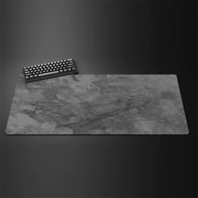 Grote Grijze XXL Muismat voor Bureau & Gaming - Desktop Toetsenbord Mat