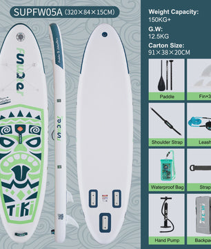Opblaasbaar SUP Board 320-350cm met Complete Accessoireset - Ideaal voor Volwassenen