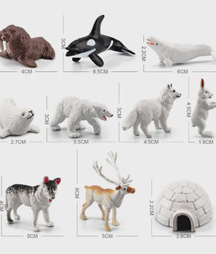 Plastic Dieren Speelgoed Collectie: Zee, Land & Insecten Miniatuur Set voor Kinderen