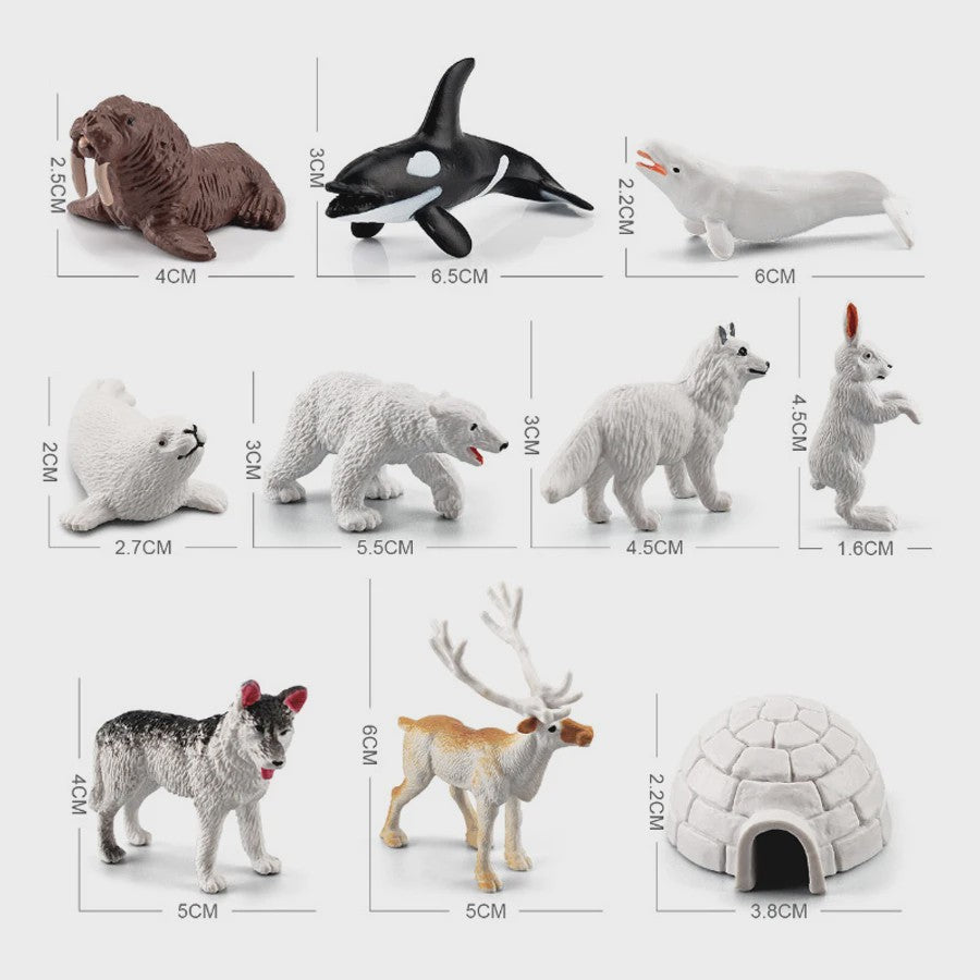 Plastic Dieren Speelgoed Collectie: Zee, Land & Insecten Miniatuur Set voor Kinderen