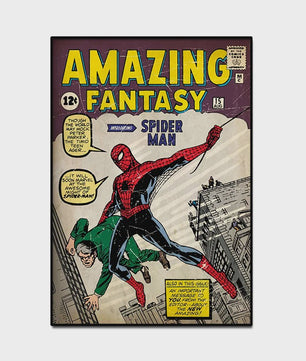 Retro Marvel Spider-Man Poster: Iconische Superheld Kunst voor aan de Muur