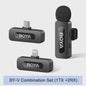 BOYA BY-V Professioneel Draadloos Lavalier Mini Microfoon Systeem voor iPhone & Android