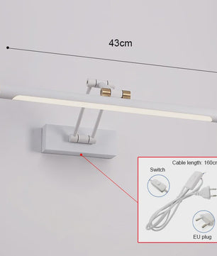 Moderne LED Spiegel Lamp - Wandlamp Badkamer/Slaapkamer - 43cm/58cm