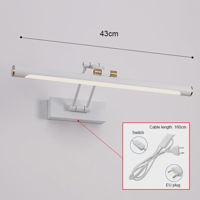 Moderne LED Spiegel Lamp - Wandlamp Badkamer/Slaapkamer - 43cm/58cm