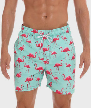 Herenshorts met Zomerse Print - Zwembroek, Strandshort & Sportbroek met Zakken