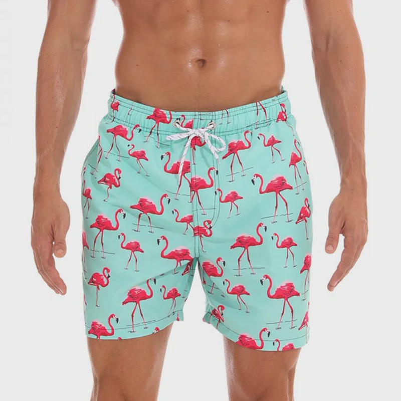 Herenshorts met Zomerse Print - Zwembroek, Strandshort & Sportbroek met Zakken